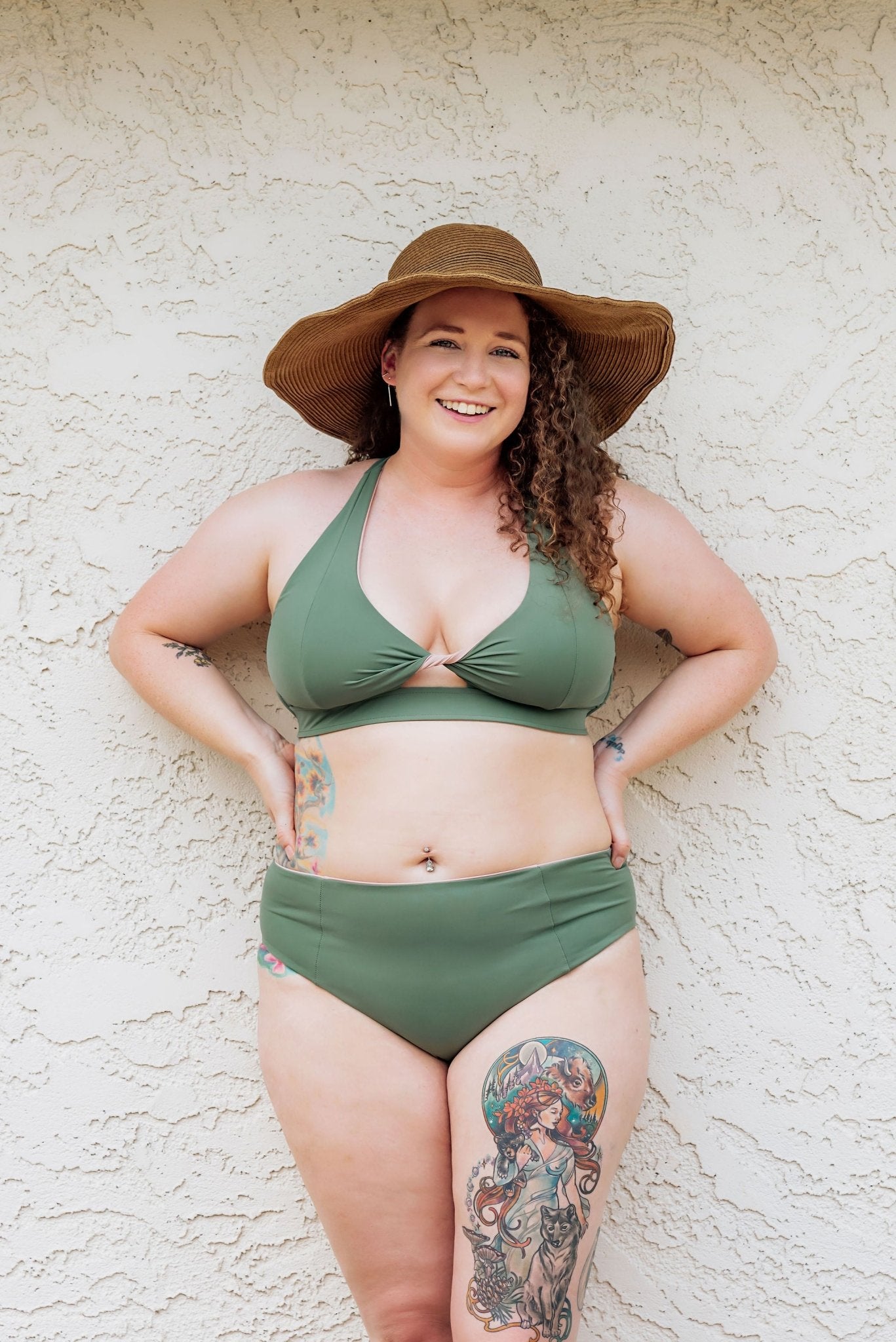 Mita High Waist Reversible Bikini Bottom - Jenna Bricher Swim
