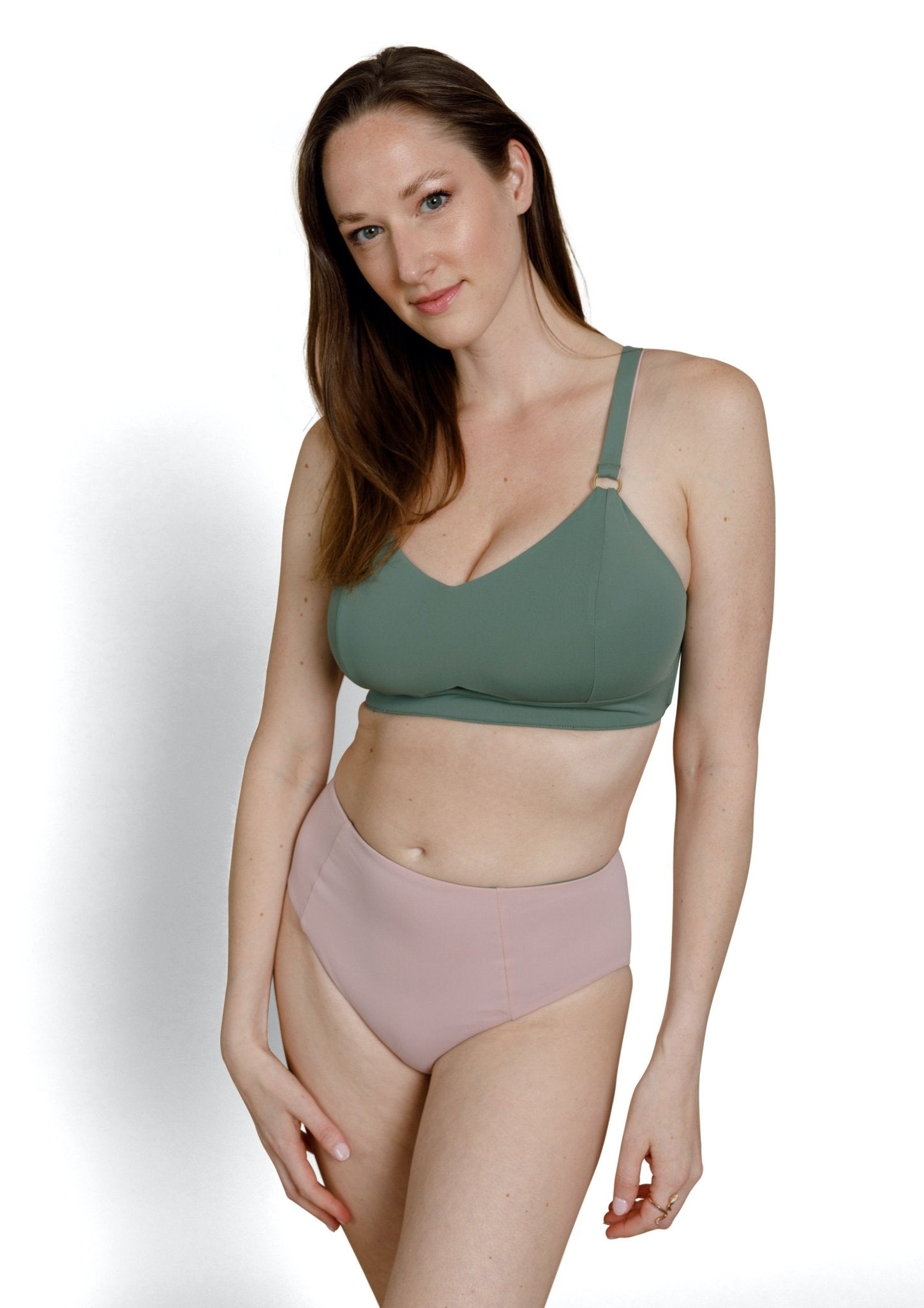Mita High Waist Reversible Bikini Bottom - Jenna Bricher Swim