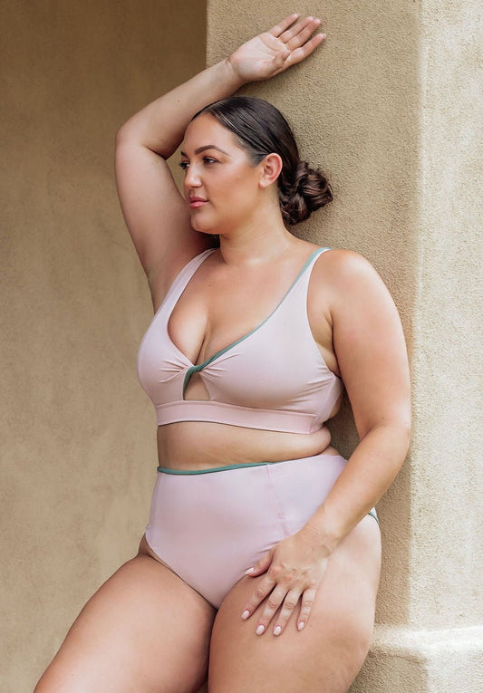 Mita High Waist Reversible Bikini Bottom - Jenna Bricher Swim